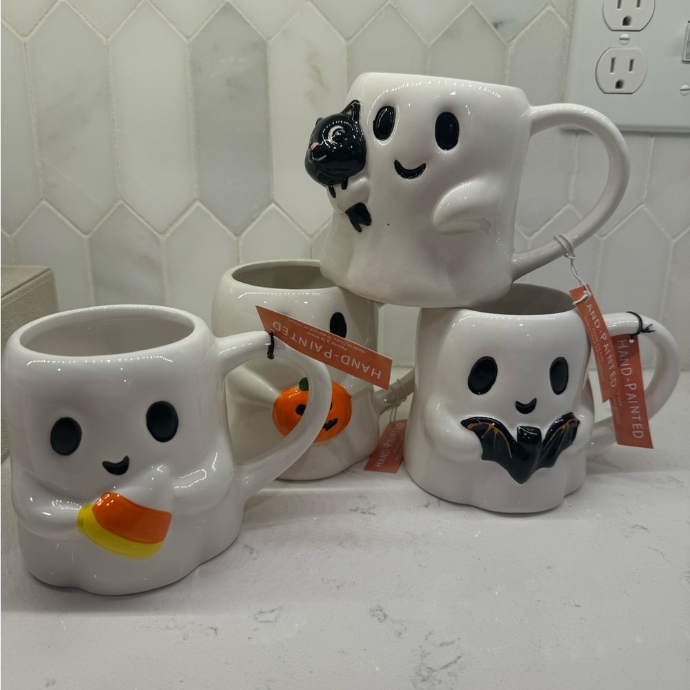 Set of ghost mugs